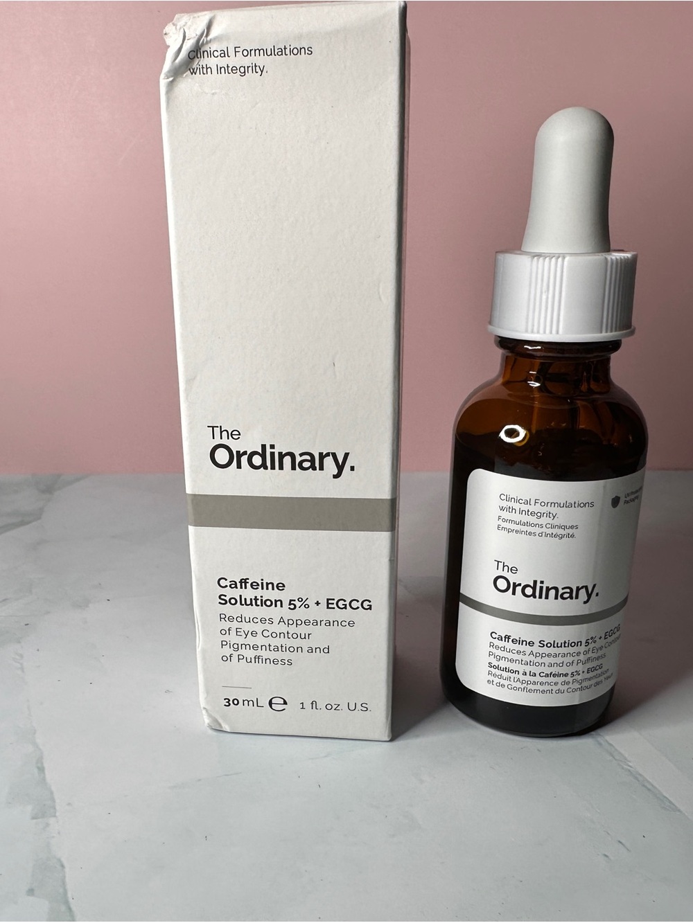 The Ordinary Eye Serum with White Dropper & Brown Bottle